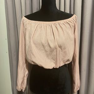Windsor cropped long sleeve top